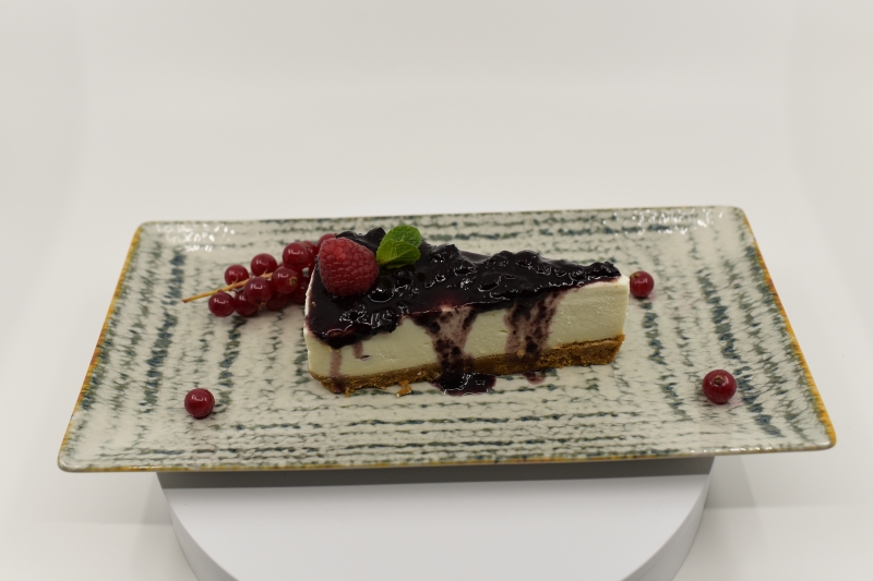 Cheescake cu dulceață de afine / Cheescake with blueberry jam