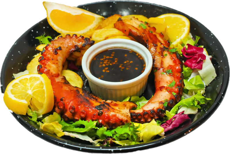 Tentacule de caracatita la gratar / Grilled octopus tentacles